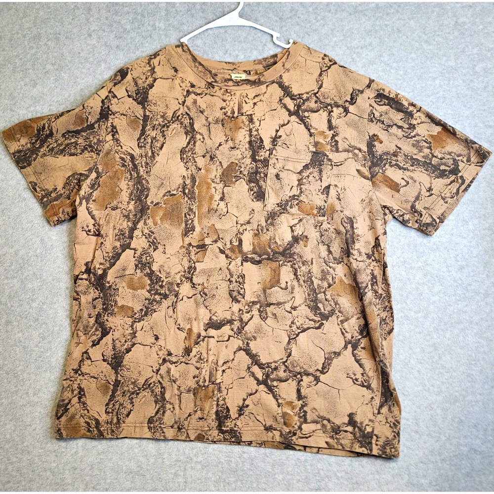 Liberty Natural Camouflage Men's XL Regular Short Sleeve Pocket T-Shirt Cotton